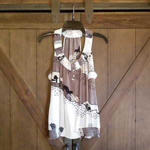 Matty M Silk Tank Style Blouse